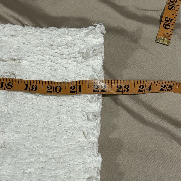 Women Top Boho Crochet Lace Lined Peasant Elastic Waist Flare Sleeve Size Sm ? - Picture 7 of 11